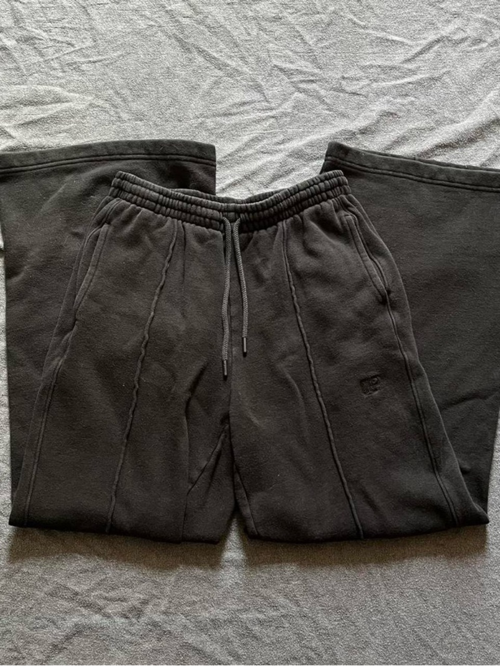 Victoria's Secret PINK black wide leg flare sweatpants
